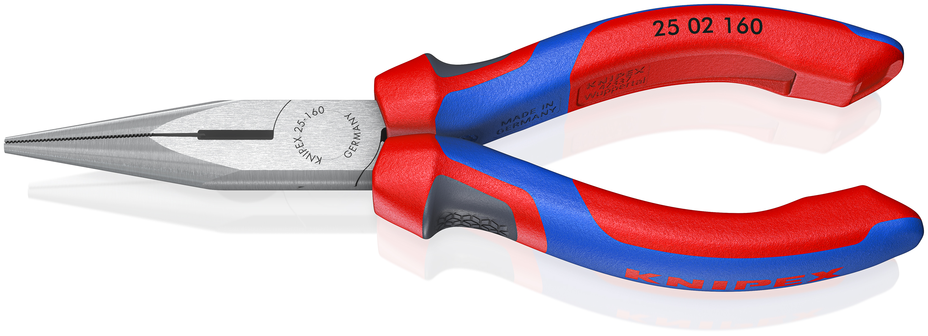 Knipex 25 02 160 Flachzange mit Seitenschneider 160 mm