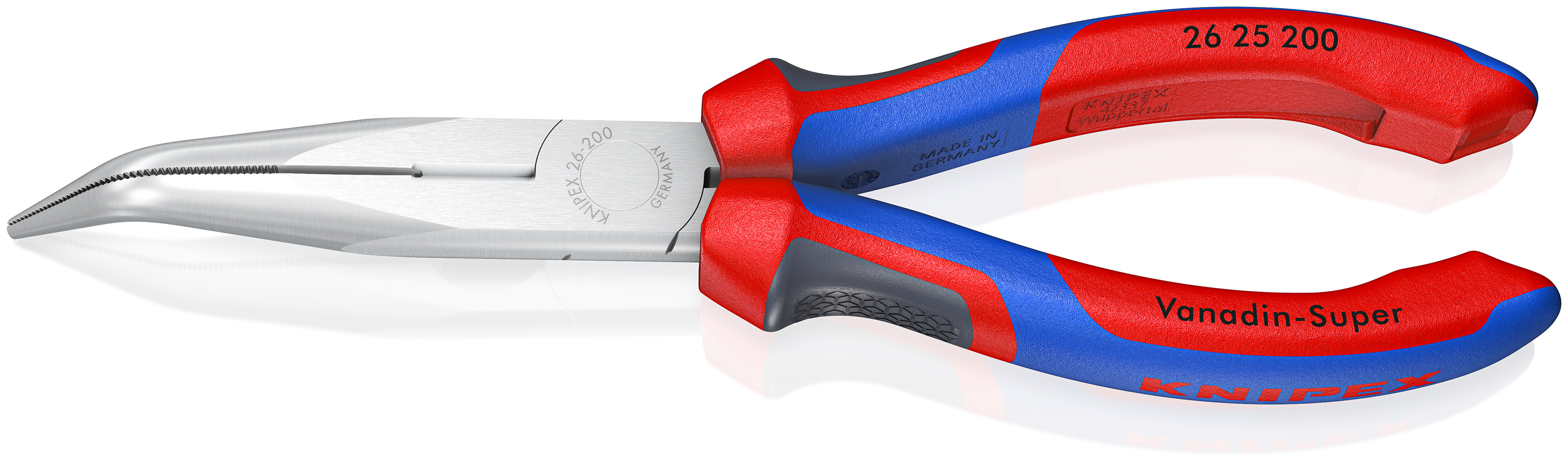 Knipex 26 25 200 Flachzange mit Seitenschneider 200 mm