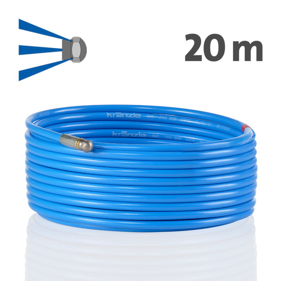 Kränzle Zubehör 12550.2 Rohrreinigungsschlauch 20m D12