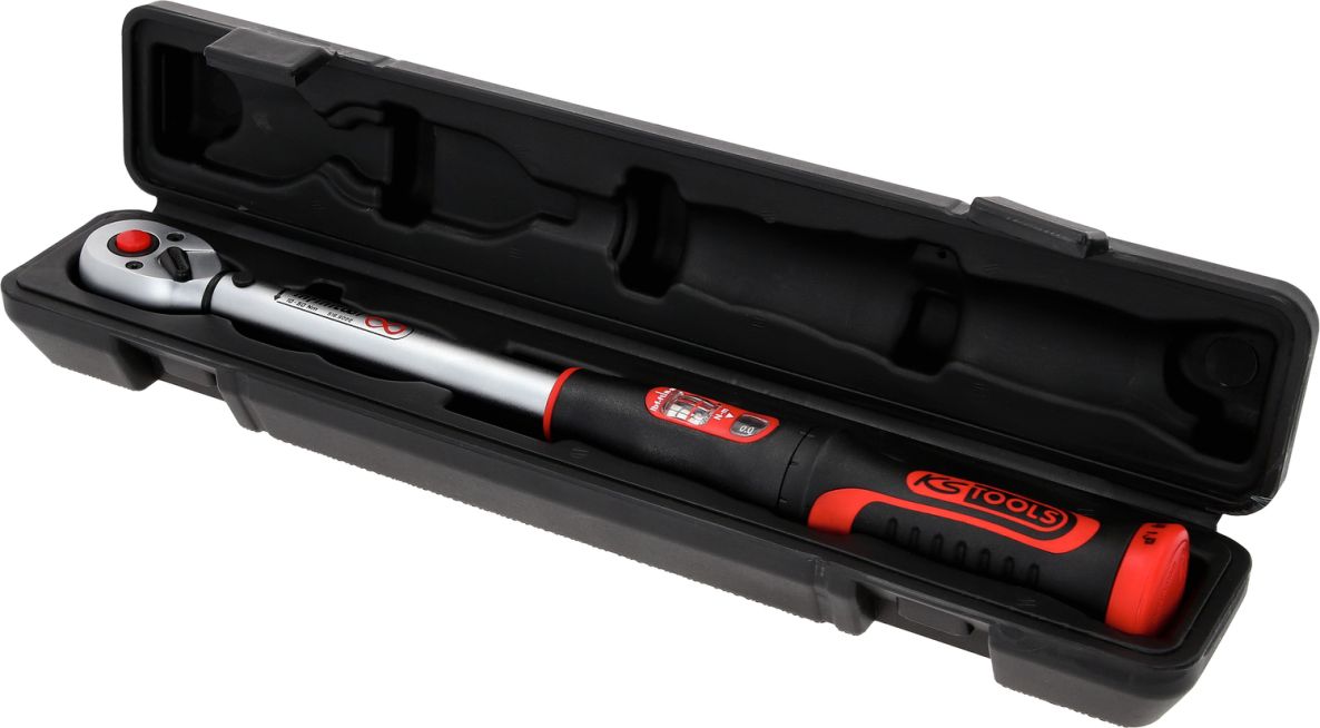 KS Tools 516.9022 3/8" INFINITOOL Drehmomentschlüssel mit umschaltbarem Knarrenkopf 10-50 Nm
