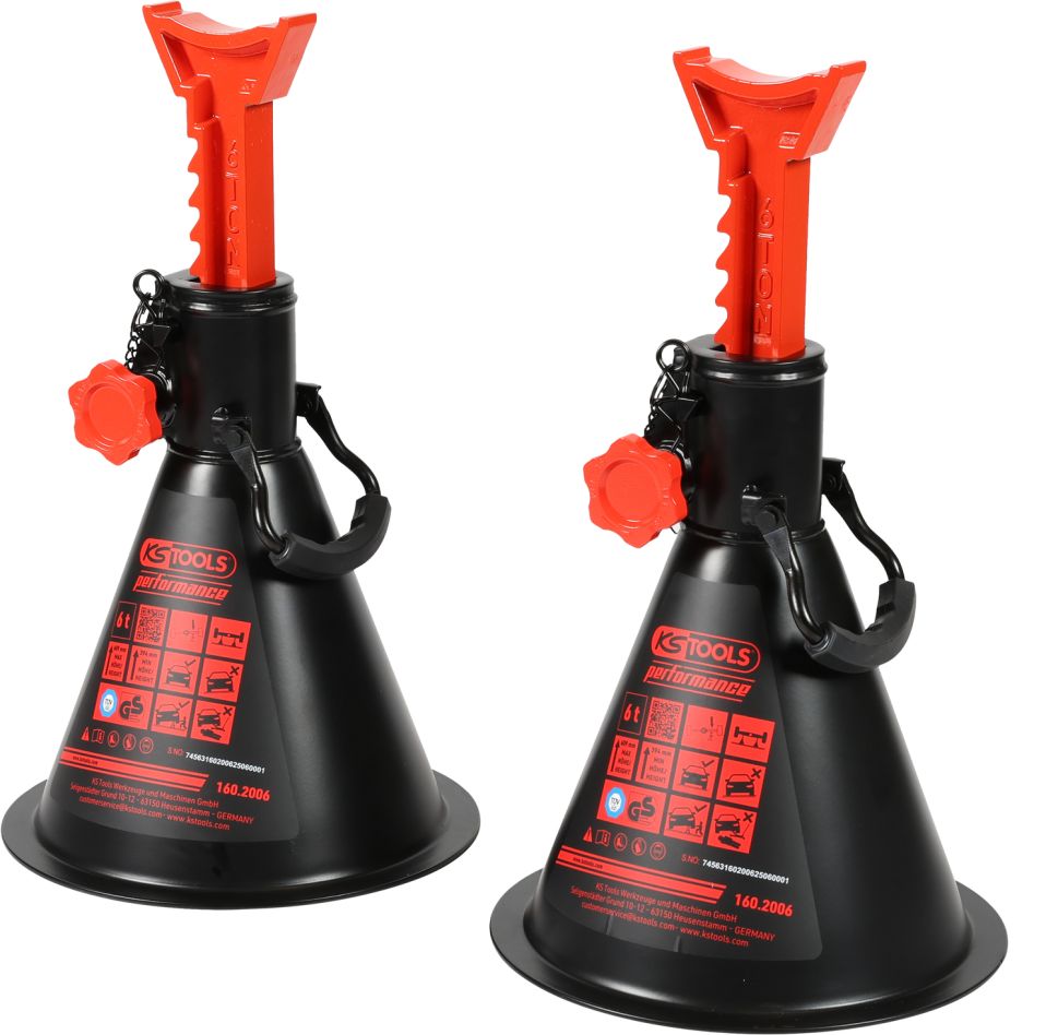 KS Tools 160.2006 Leistung Achsständer 6 t pro Paar