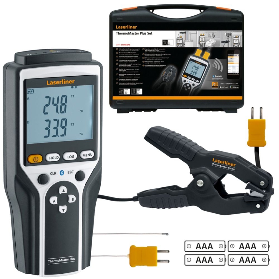 Laserliner 082.036A ThermoMaster Plus Set Kontakttemperaturmesser
