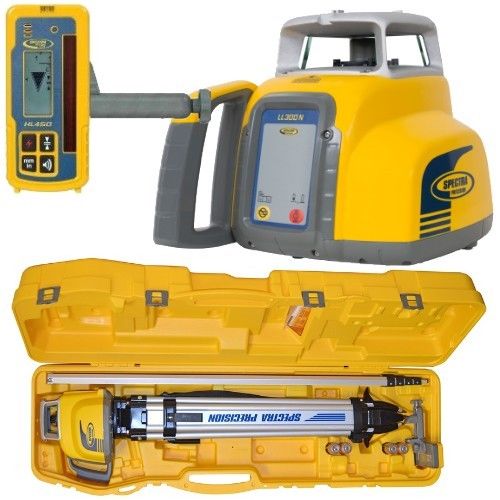 Spectra Physics 600601 LL300N Rotationslaser + Messlatte + Stativ