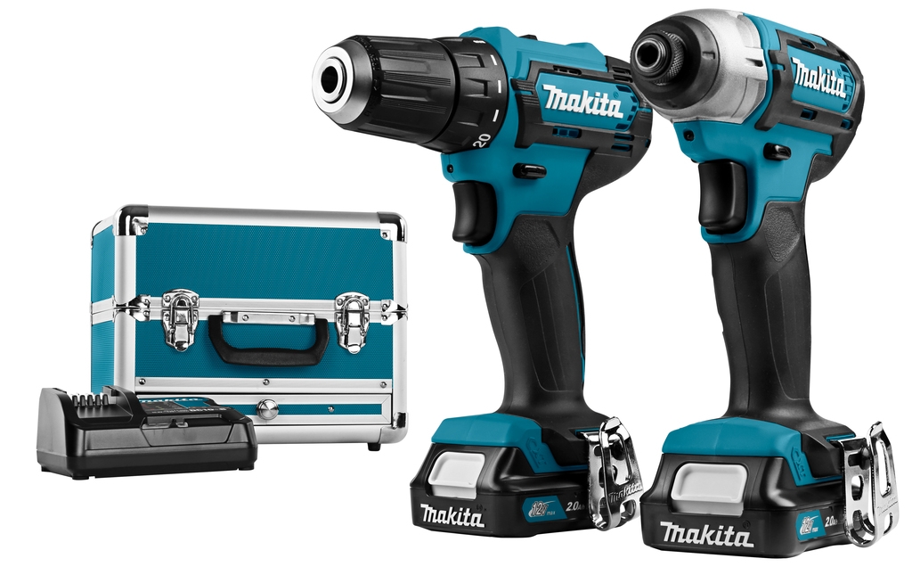 Makita CLX224SAX1 CLX201SAX1 Kombi-Set 10,8 V Kombi-Set - Akkuschrauber DF331D + Bohrschrauber TD110D