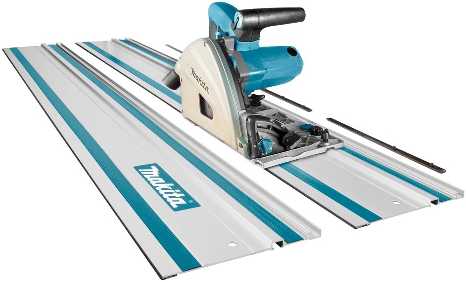 Makita SP6000J1X2 Kreissäge 165 mm + 2 x Schiene + Verbindungsleisten + 5 Jahre Händler-Garantie