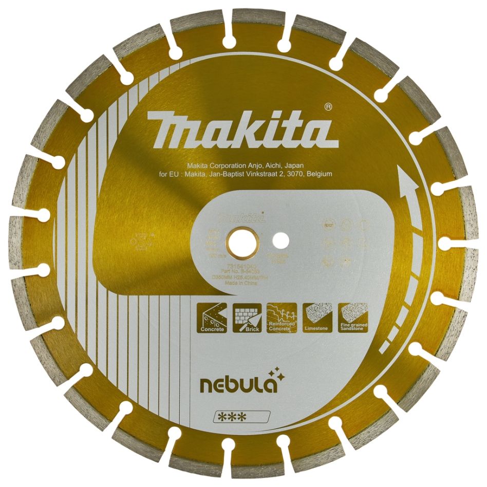Makita Zubehör B-54053 Diamantscheibe 350x25,4 NEBULA
