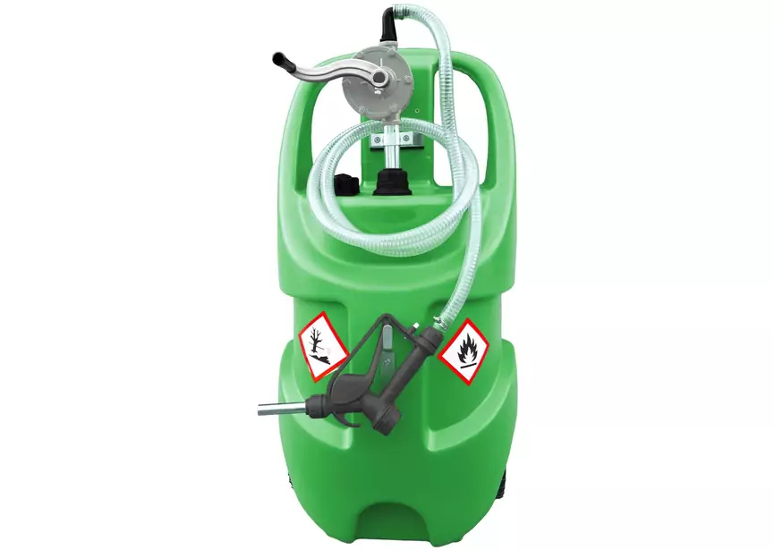 Metal Works 724574489 Kraftstofftank grün 75 Liter, Handpumpe