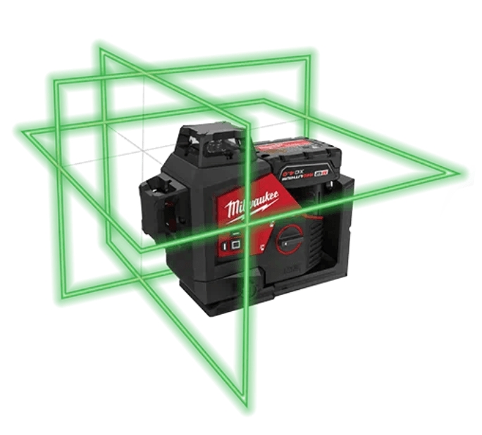 Milwaukee 4933478102 M12 3PL-401C 3 x 360° Akku-Kreuzlinienlaser 12 Volt 4.0 Ah Li-ion