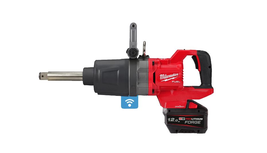 Milwaukee 4933499251 M18 ONEFHIWF1D-121C Ein-Schlüssel 1" FUEL™ Akku-Schlagschrauber D-Griff + verlängerter Schaft 18V 12Ah Li-Ion