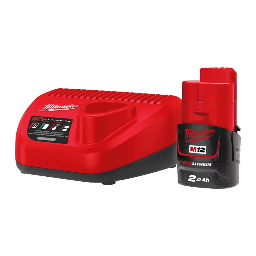Milwaukee Zubehör 4933451900 M12 NRG-201 Kit. Akku und Ladegerät