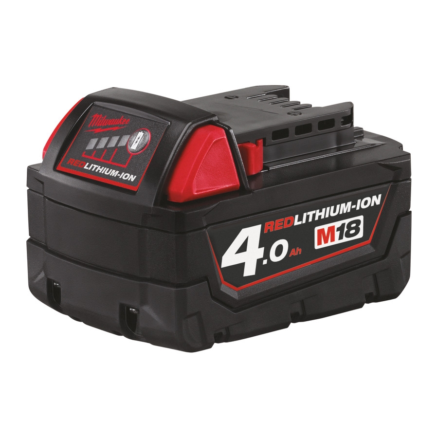 Milwaukee Zubehör 4932430063 18 V Akku M18 B4 4.0 Ah Red Li-Ion