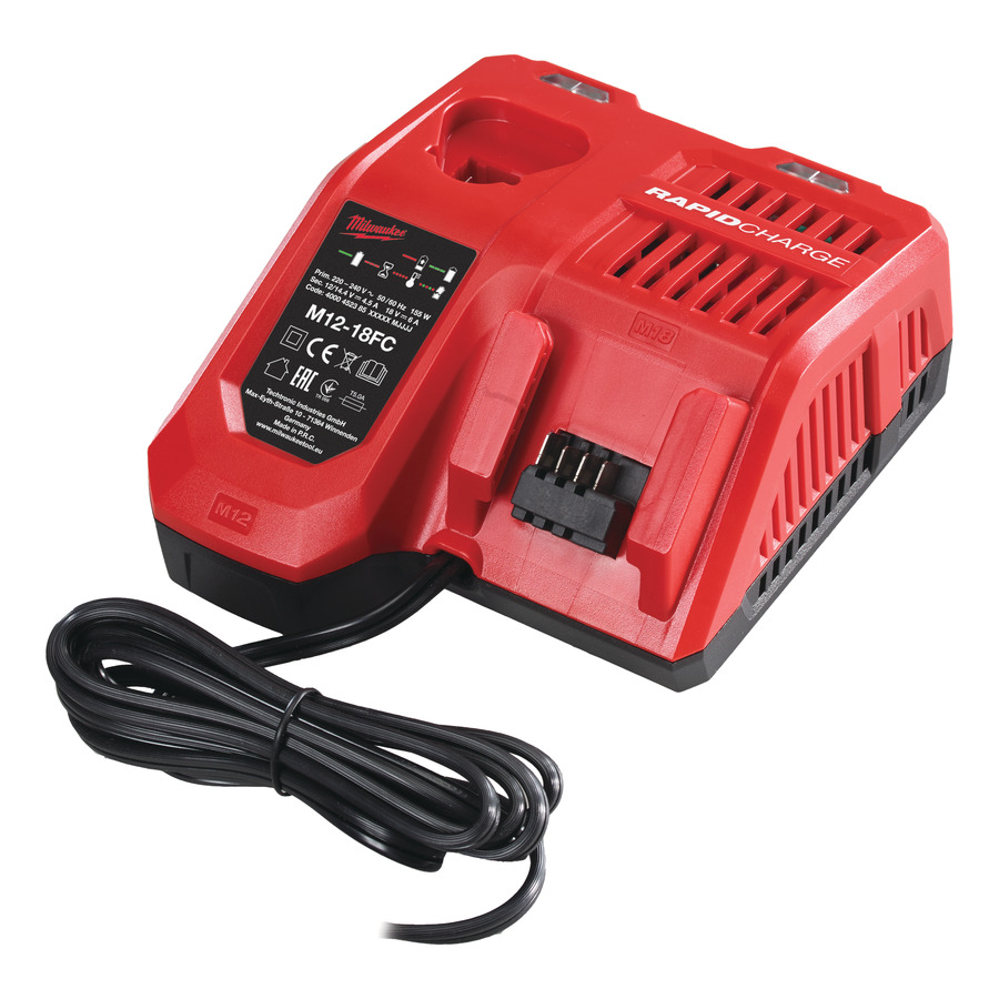 Milwaukee Zubehör 4932451079 M12 18 FC Ladegerät 12/14.4/18 Volt