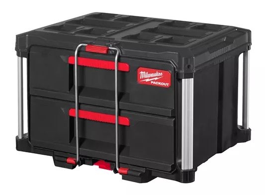 Milwaukee Zubehör 4932472129 Packout Werkzeugkasten mit 2 Schubladen