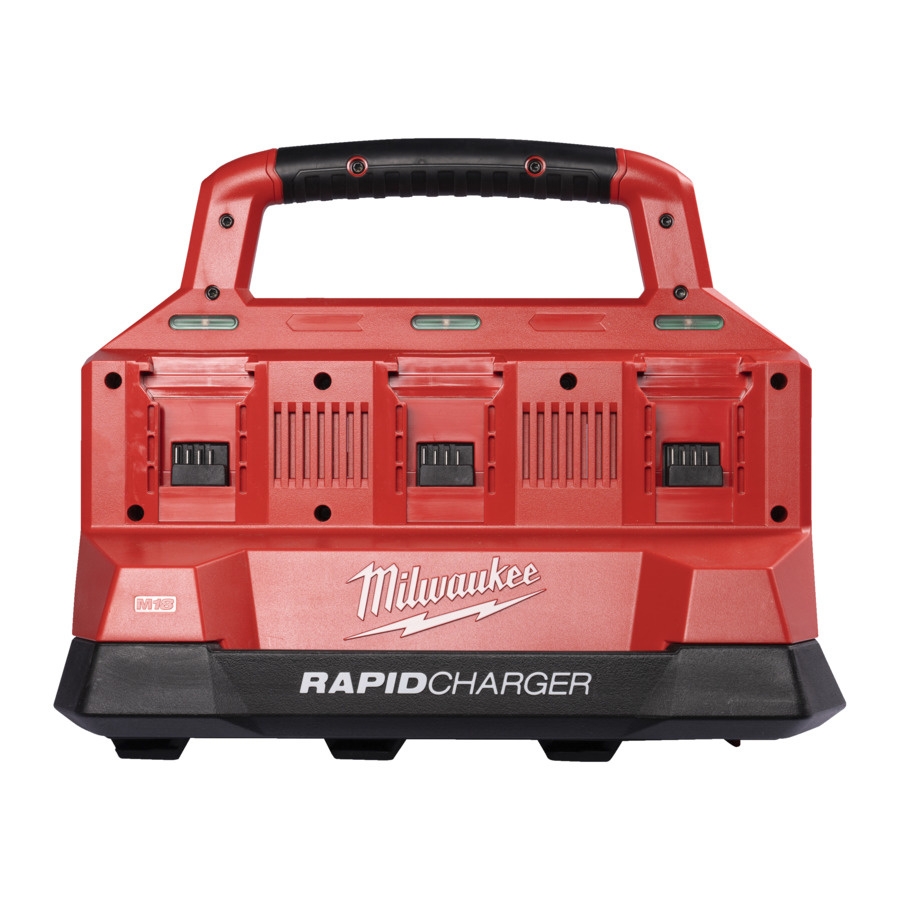 Milwaukee Zubehör 4932480162 M18 PC6 EU PACKOUT™ Schnellladegerät für 6 Akkus