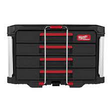 Milwaukee Zubehör 4932493189 Packout Werkzeugkasten mit 4 Schubladen