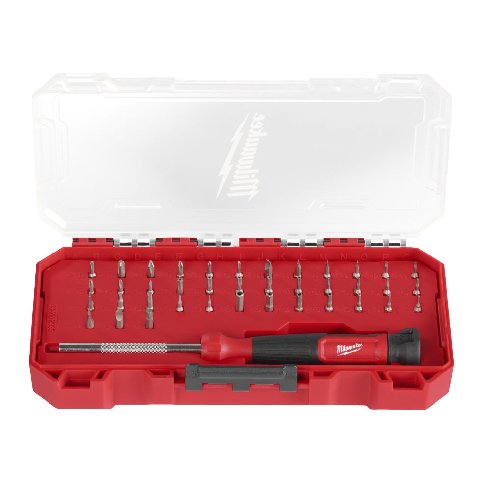 Milwaukee Zubehör 4932498177 39 in 1 Präzisionsschraubendreher-Set in PACKOUT Ready Box