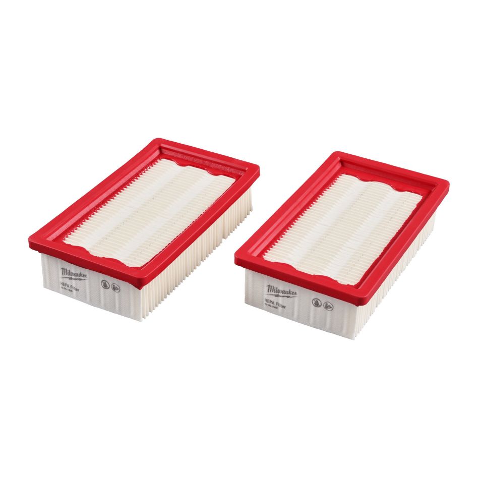 Milwaukee Zubehör 4932498662 Filter HEPA H13 für M18 ONEF2VC34M (2 Stück)