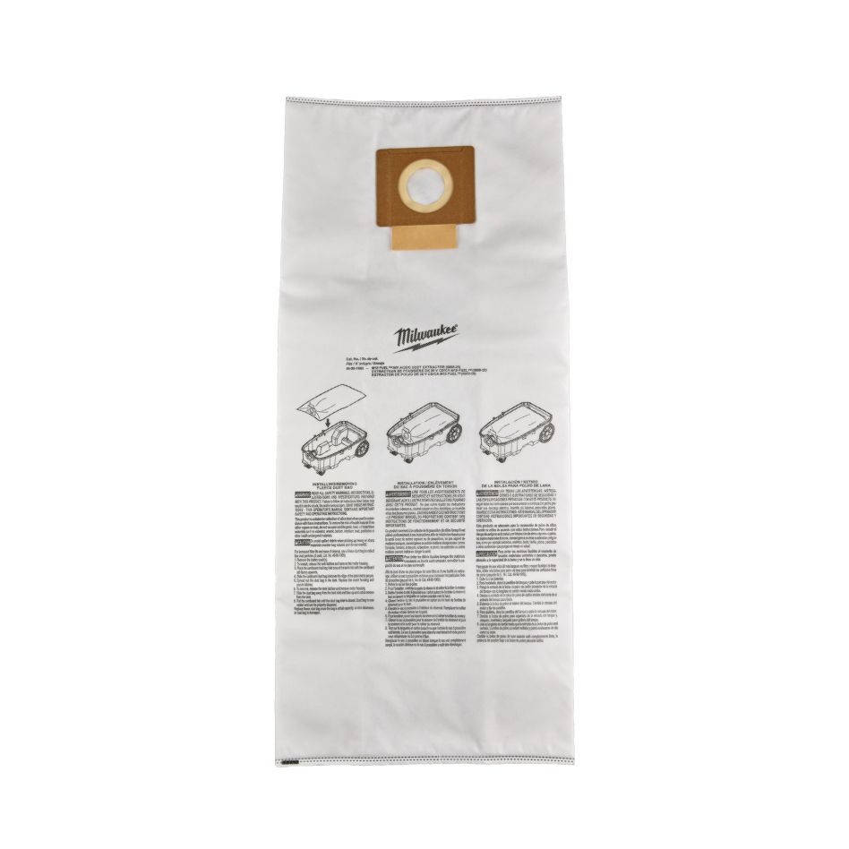 Milwaukee Zubehör 4932498663 Hoover Tasche Vlies für M18 ONEF2VC34M
