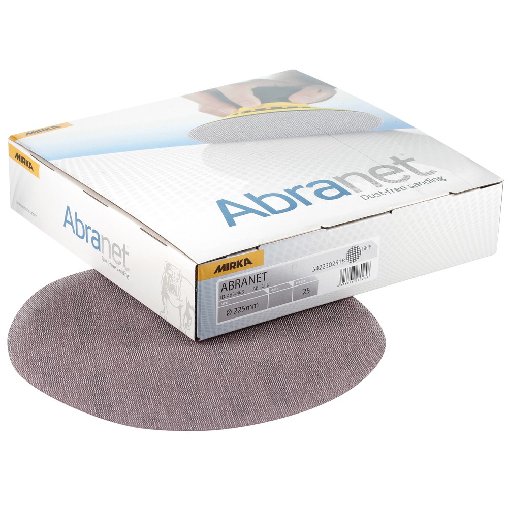 Mirka Zubehör 5422302532 Abranet-Schleifnetz 225 mm P320 25 Stück