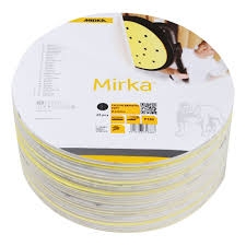 Mirka Zubehör 1674802518 Schleifmittel Weiches Schleifpapier Klettverschluss 225 mm P180 25 Stück