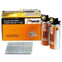 Paslode Befestigung 300276 AF16 x 32 mm - AF16 Stifte, Edelstahl A2 - 20° schrägmagaziniert - 1,6 mm Draht (inkl. Gaskartuschen) 2000 Stück