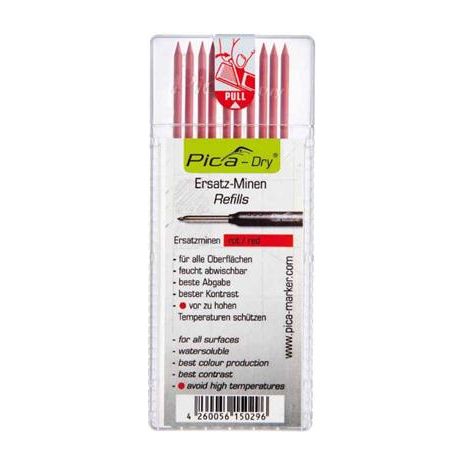 Pica PI4031 4031 Trockenmine Rot wasserfest für Markierstift