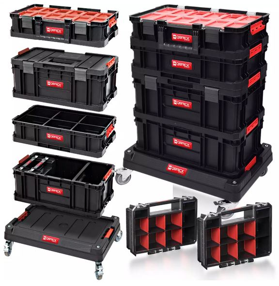 QBrick Z252603PG002 Zwei Werkzeugwagen 7-teilig