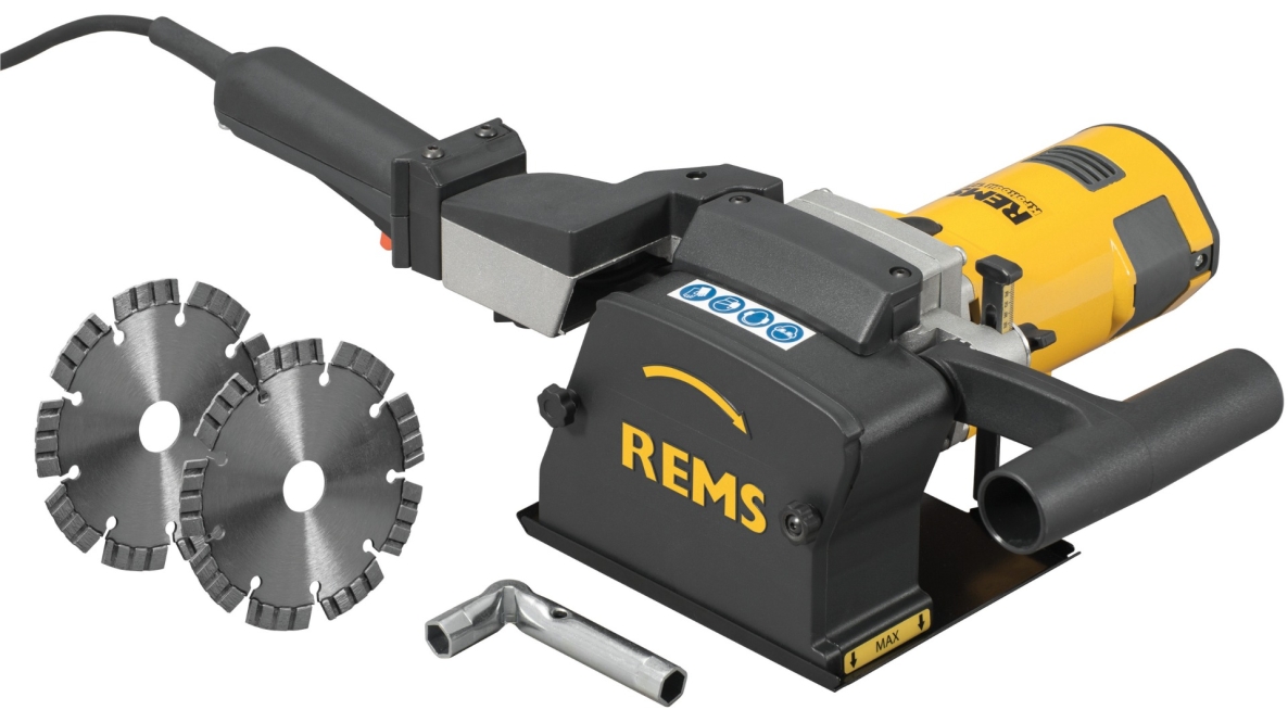 Rems 185X02 R220 185X02 Krokodil 125 Basic-Pack Diamant-Schlitz- und -Trennschleifmaschine + 2 Diamanttrennscheiben!