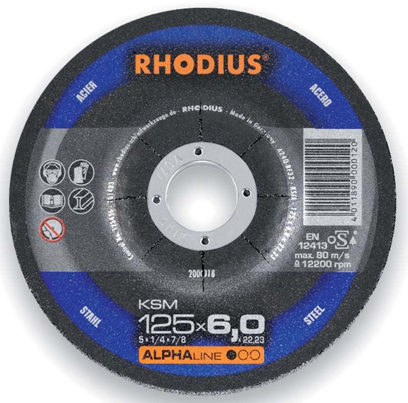 Rhodius 200056 KSM Schruppscheibe Metall 180 x 6,0 x 22,23 mm