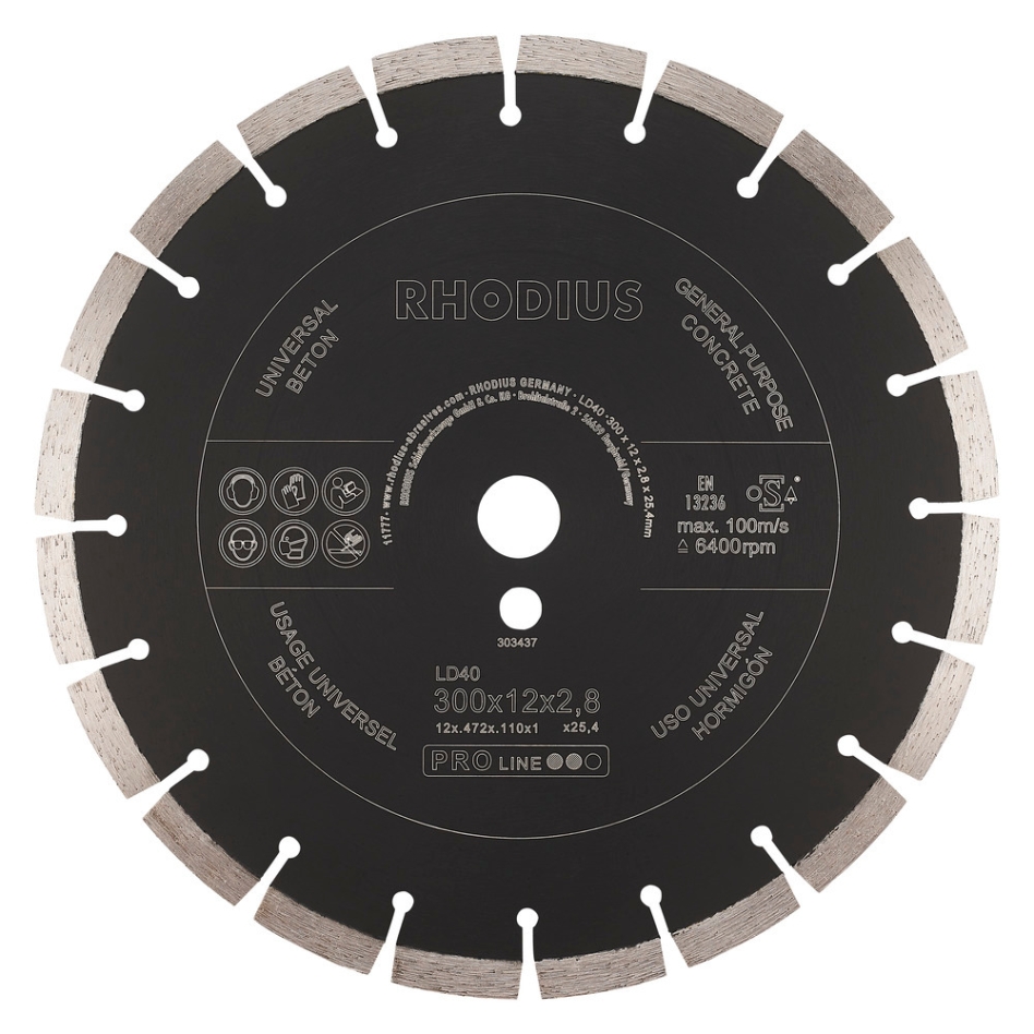 Rhodius 303437 LD40 Diamant Trennscheibe 300mm