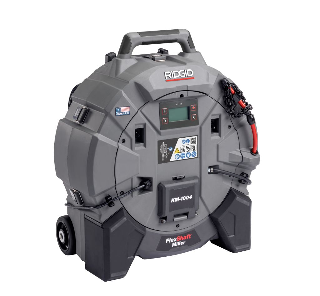 Ridgid 79783 KM-1004 FlexShaft Accu Drain Entstopfer Set 18/230V EU 2x 18V 5.0Ah Akkus und Ladegerät