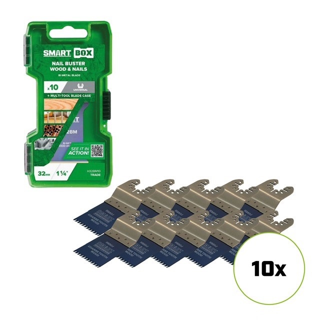 Smart Blades H32CJ10 UN TRA 32x42mm Klinge Holz grob 10St.