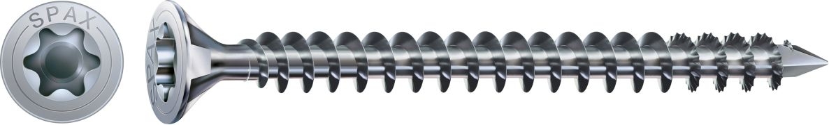 SPAX 1201011007005 Universalschraube 10 x 700 mm, Senkkopf, T-STAR PLUS T50, Vollgewinde, WIROX - 25ST