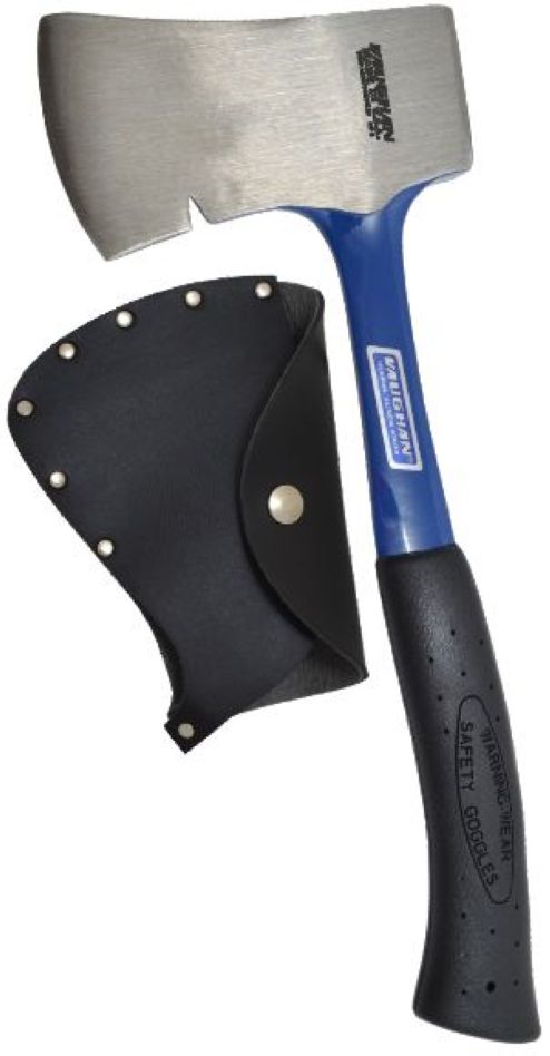 Vaughan 33402 AS1 Camping Axt massiv Stahl mit Scheide 570 g