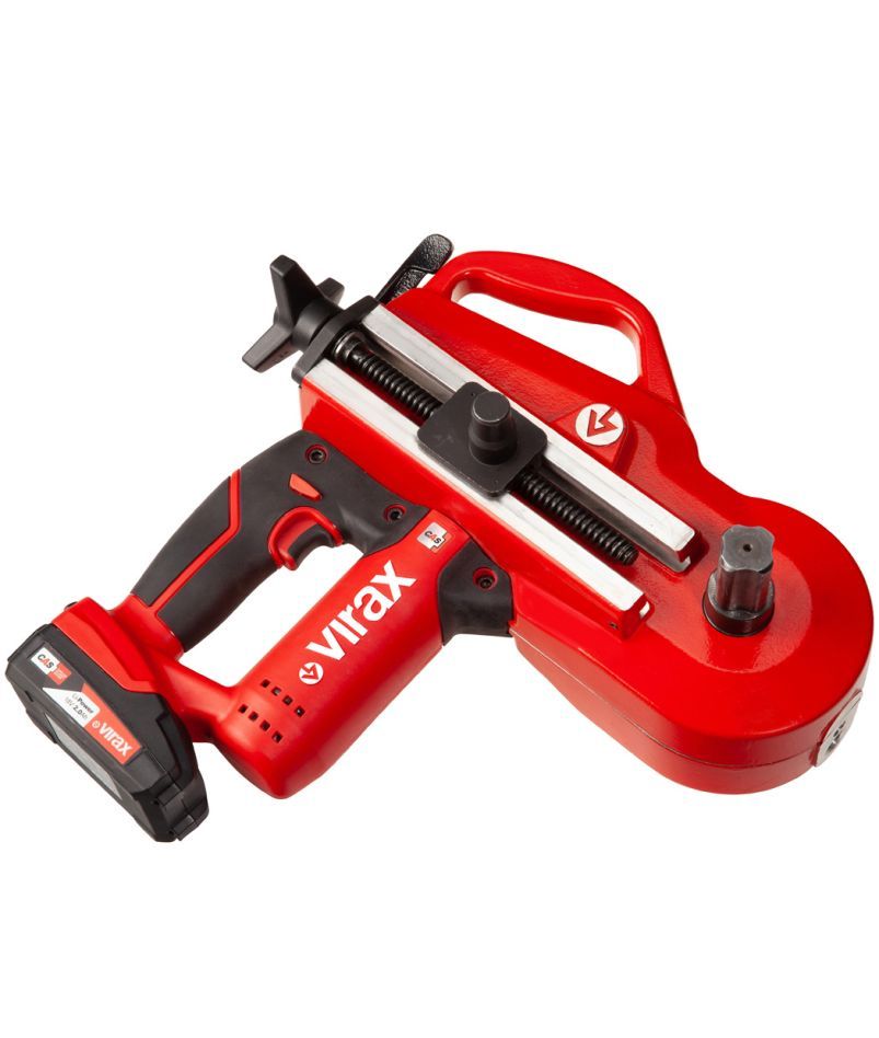 VIRAX 251875 EUROSTEM III Akku-Biegemaschine 18V inkl. 2x 2.0 Ah und Biegeform 14-16-18-22-28MM