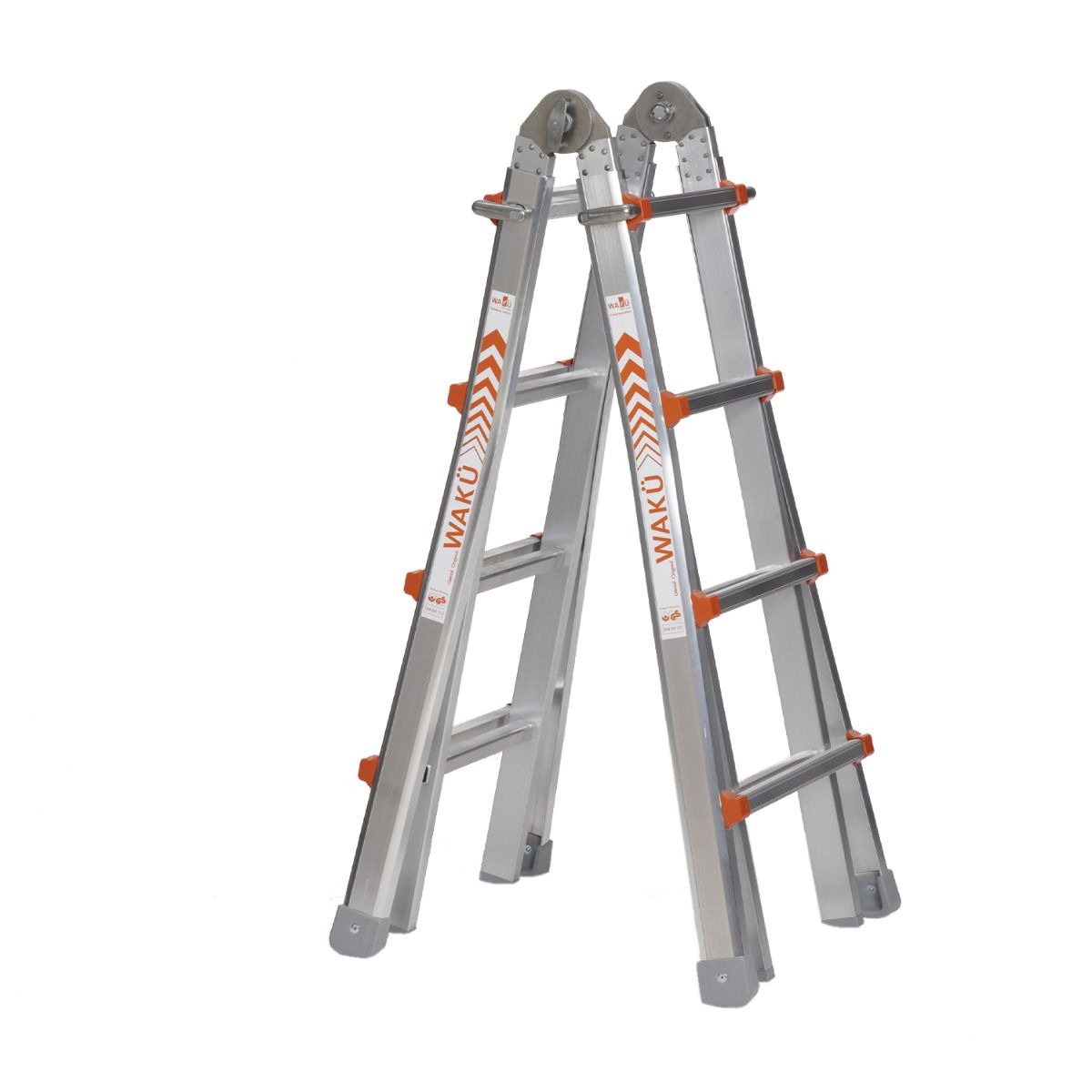 Waku 1413800101 Teleskopleiter 4 x 4 Sprossen
