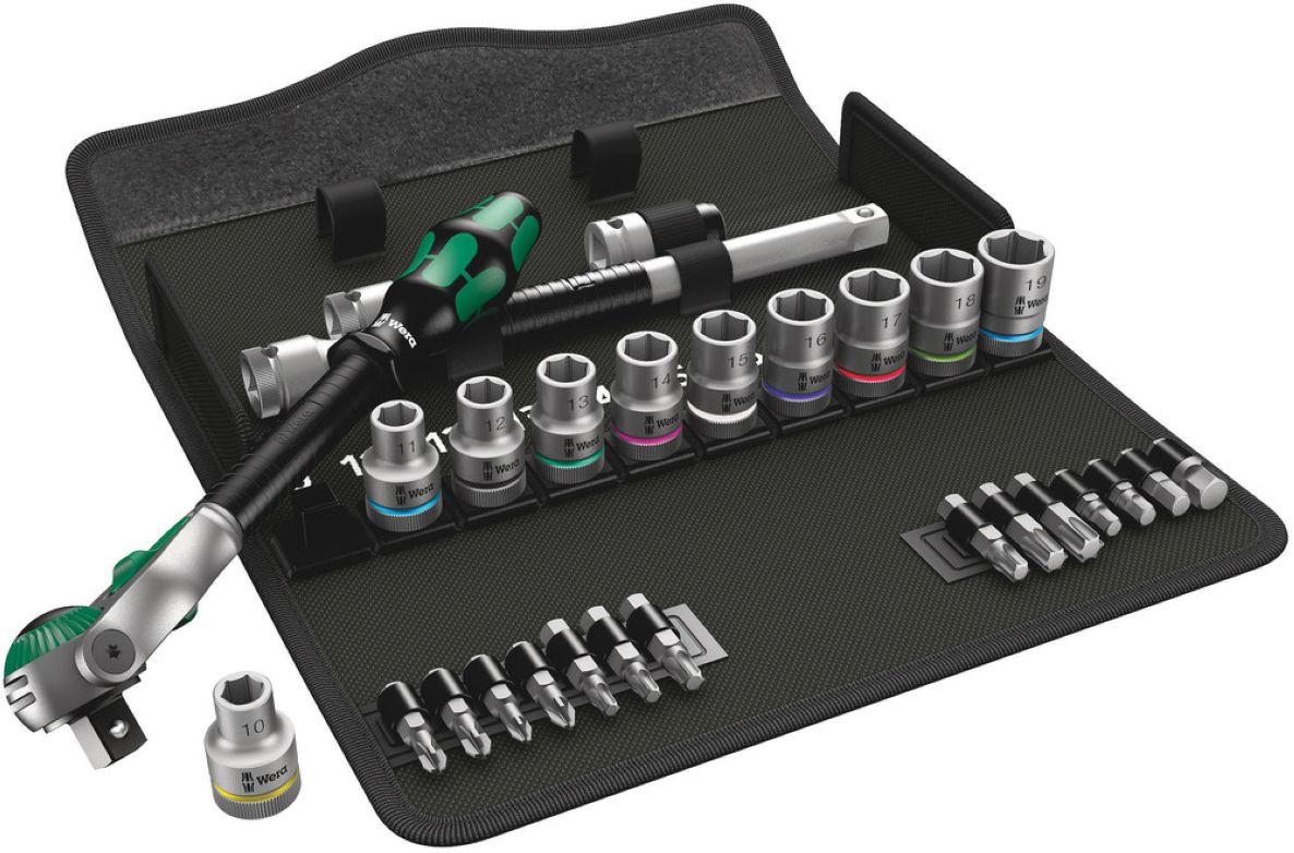 Wera 05004076001 8100 SC 6 Zyklop Speed-Knarrensatz,1/2"-Antrieb,metrisch