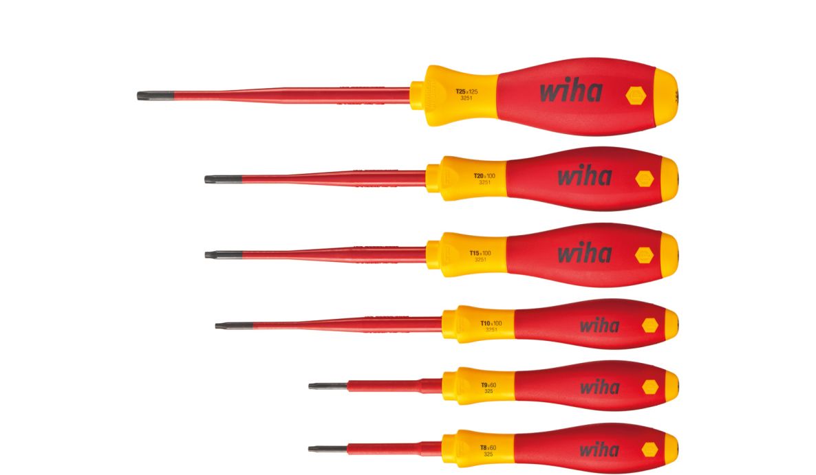 Wiha 36558 Schraubendreher Set SoftFinish® electric slimFix TORX® 6-tlg.